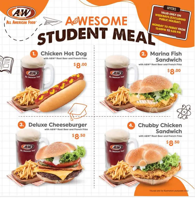 A&W Menu