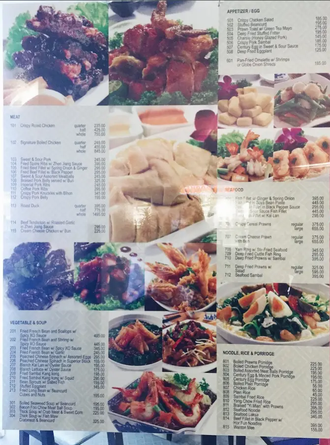 Boon Tong Kee Menu Singapore