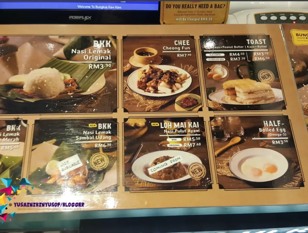 Bungkus Kaw Kaw Menu Malaysia