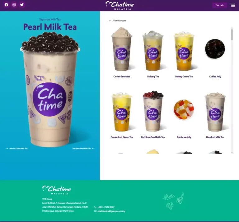 Chatime Menu