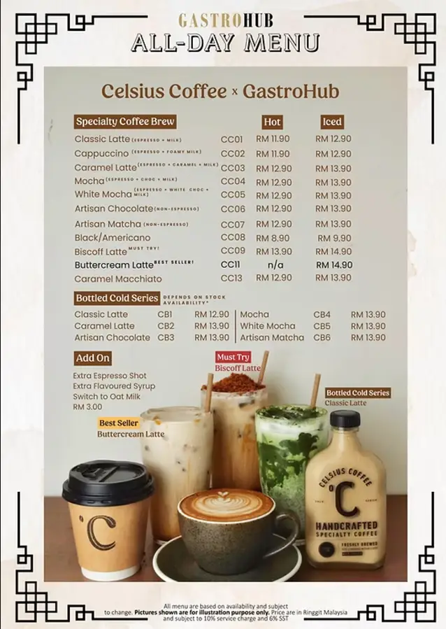 Gastrohub Menu  