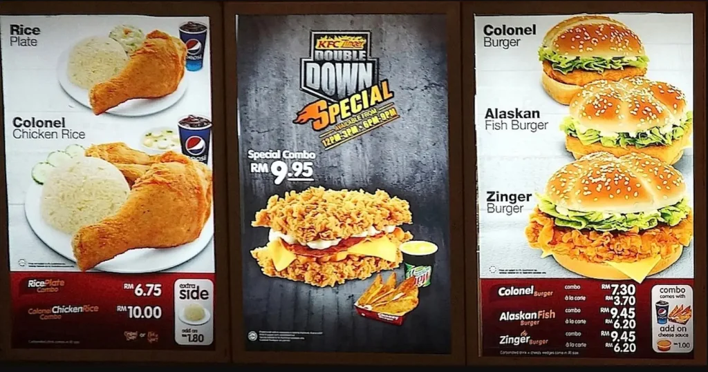 KFC Menu Malaysia