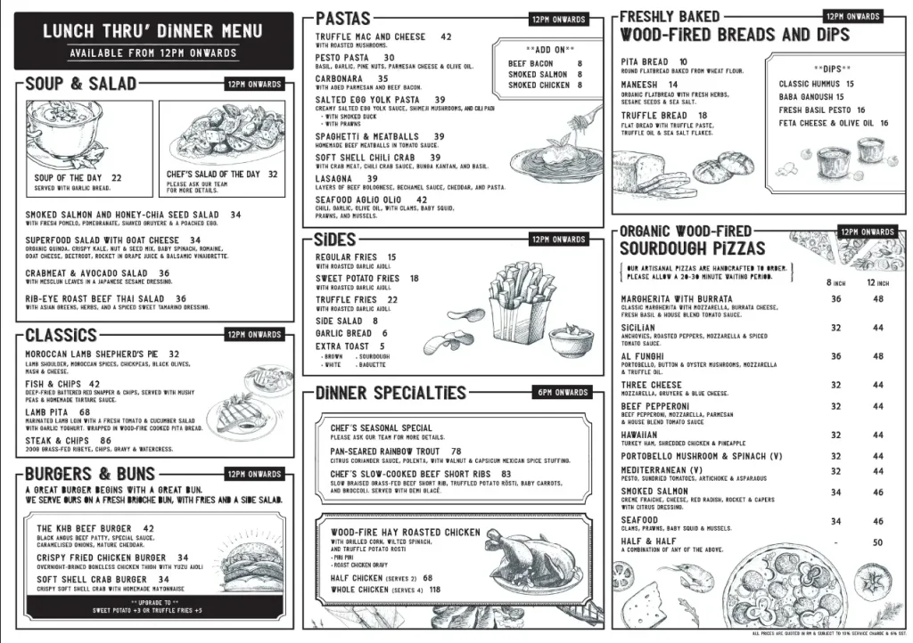 Kenny Hills Bakers Menu Malaysia