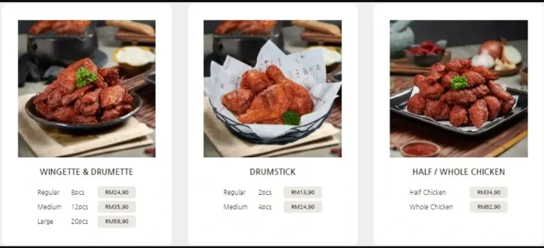 Kyochon Menu