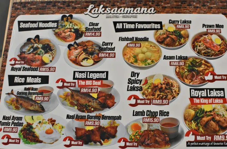 Local Noodle Restaurant Menu