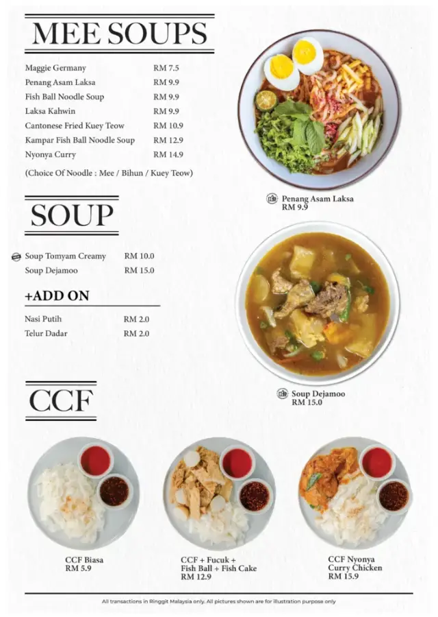 Murni Discovery Menu