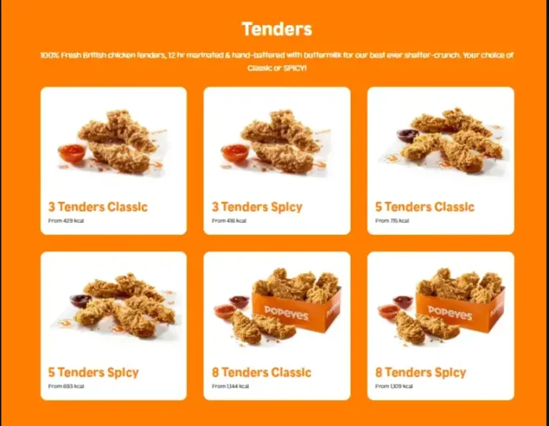 Popeyes Menu