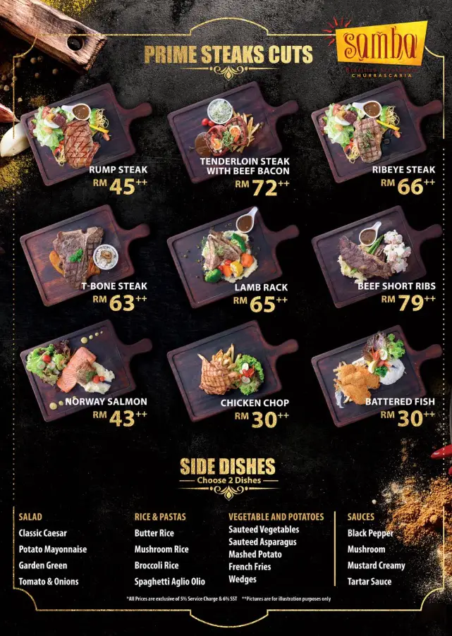 Samba Brazilian Steakhouse Menu Malaysia