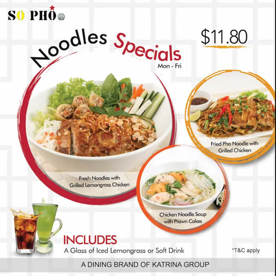 So Pho Menu Singapore