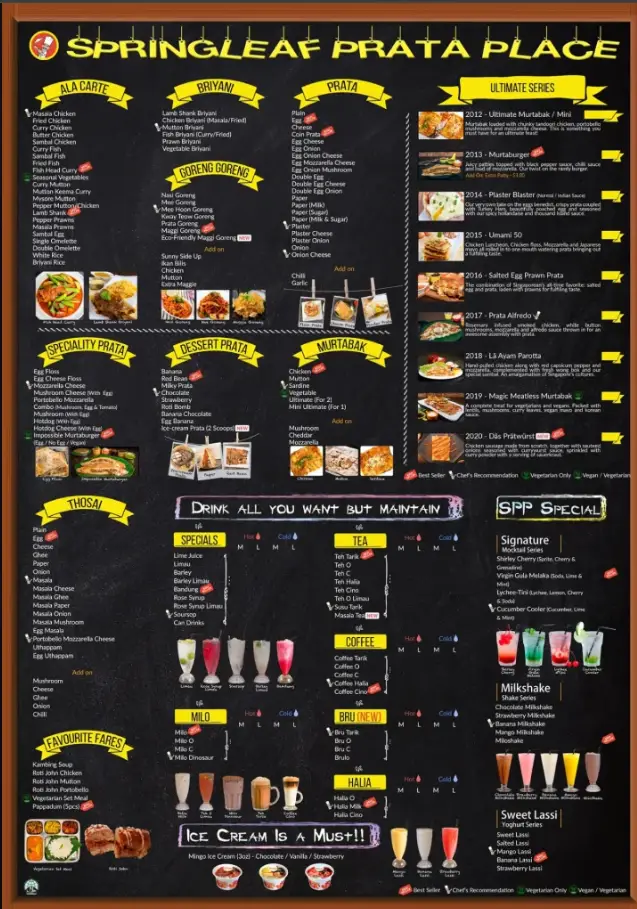 Springleaf Prata Place Menu