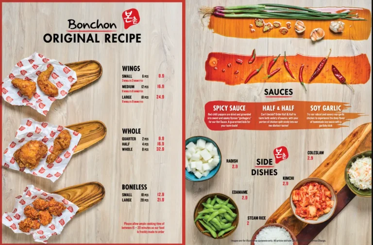 Bonchon Menu