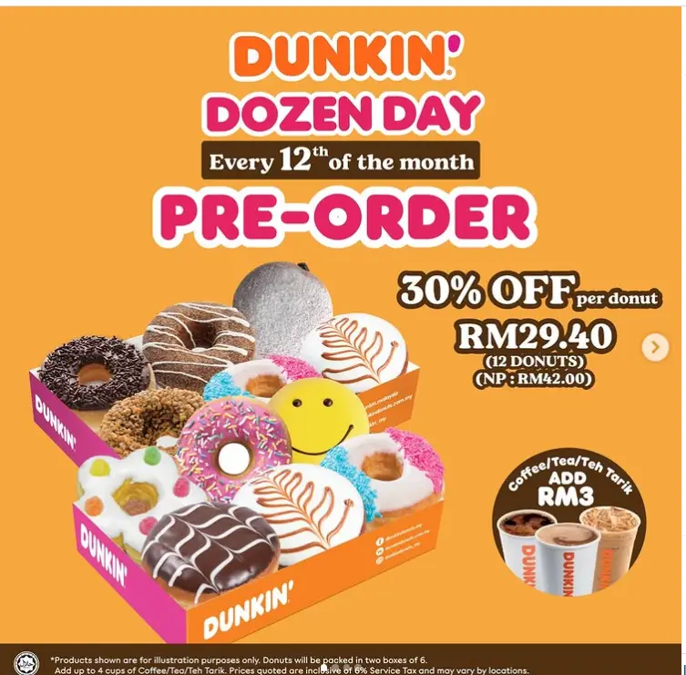 Dunkin’ Donuts Menu