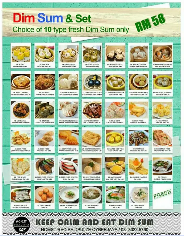 Homst Menu Malaysia