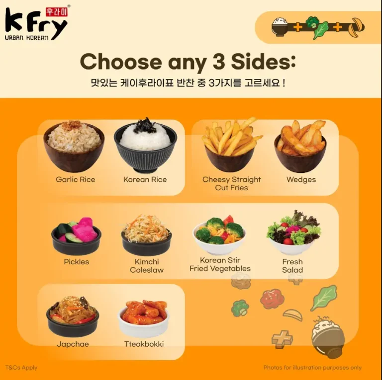 K Fry Menu