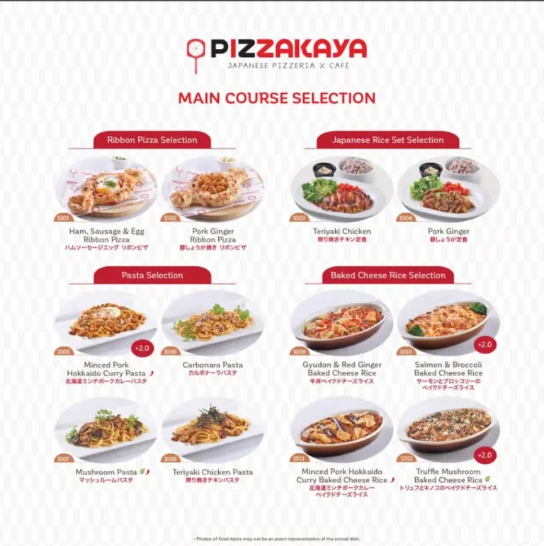 Pizzakaya Menu