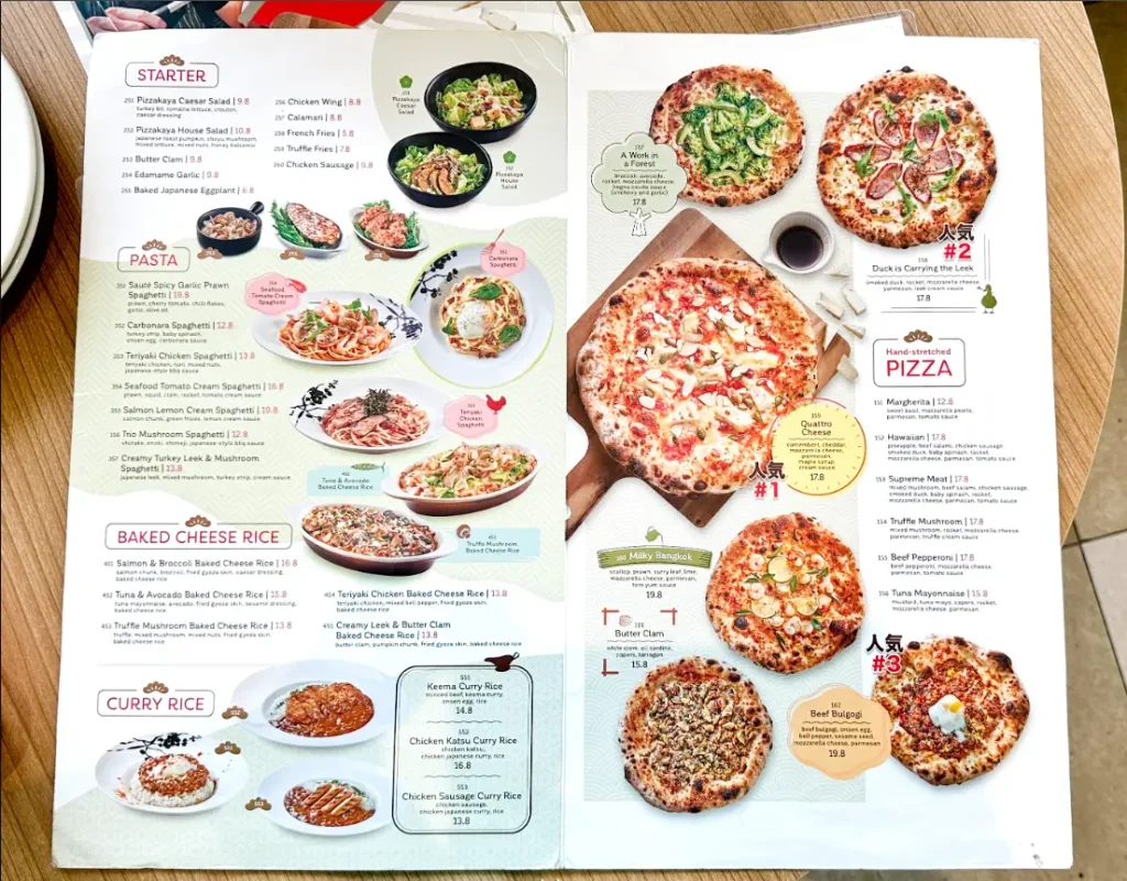 Pizzakaya Menu Singapore